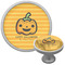 Halloween Pumpkin Cabinet Knob - Nickel - Multi Angle