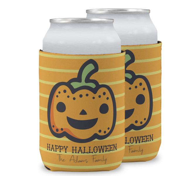 Custom Halloween Pumpkin Can Cooler (12 oz) w/ Name or Text