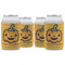 Halloween Pumpkin Can Cooler (12 oz) - Set of 4 w/ Name or Text