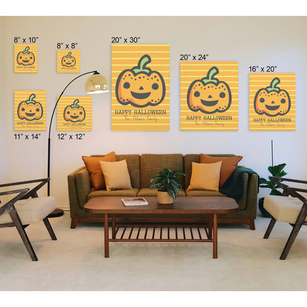 Halloween Pumpkin Canvas Prints - Multiple Sizes
