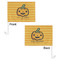 Halloween Pumpkin Car Flag - 11" x 8" - Front & Back View