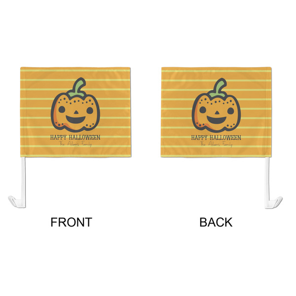 Halloween Pumpkin Car Flag - Large - APPROVAL