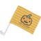 Halloween Pumpkin Car Flag w/ Pole