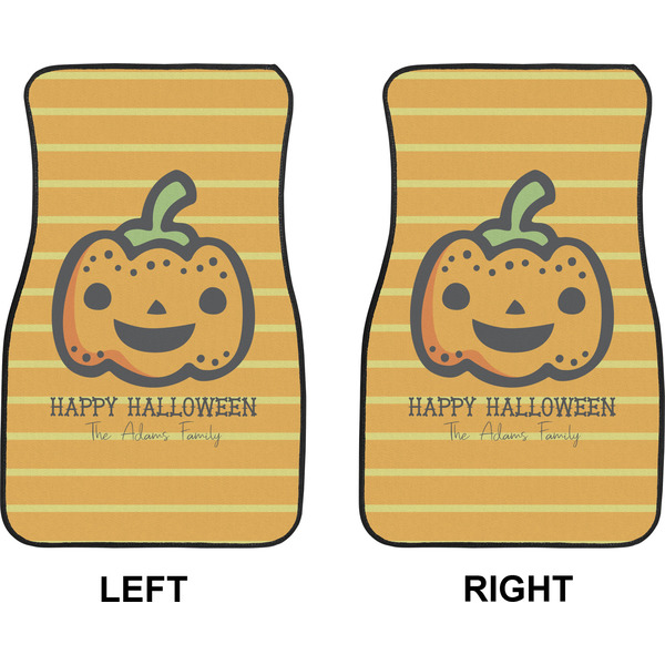 Halloween Pumpkin Car Mat Front - Approval