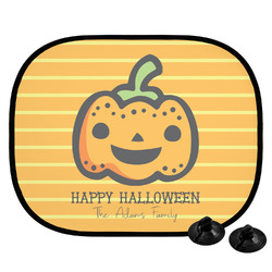 Halloween Pumpkin Car Side Window Sun Shade (Personalized)