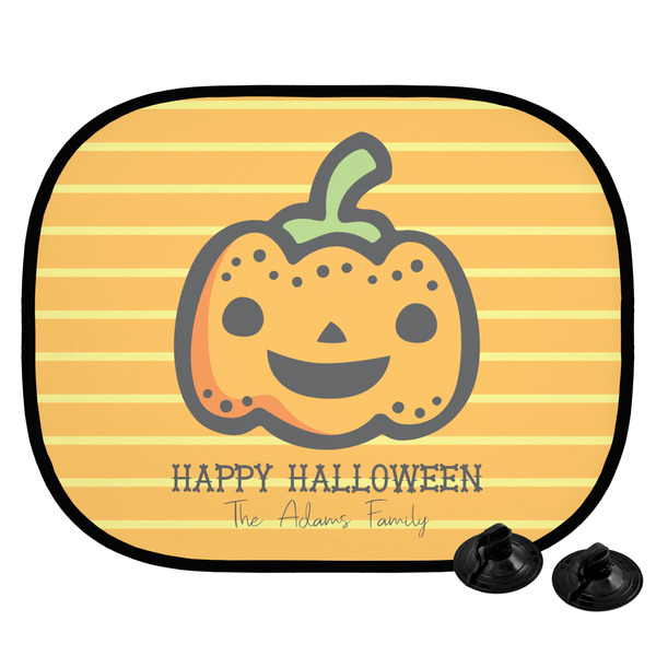 Custom Halloween Pumpkin Car Side Window Sun Shade (Personalized)