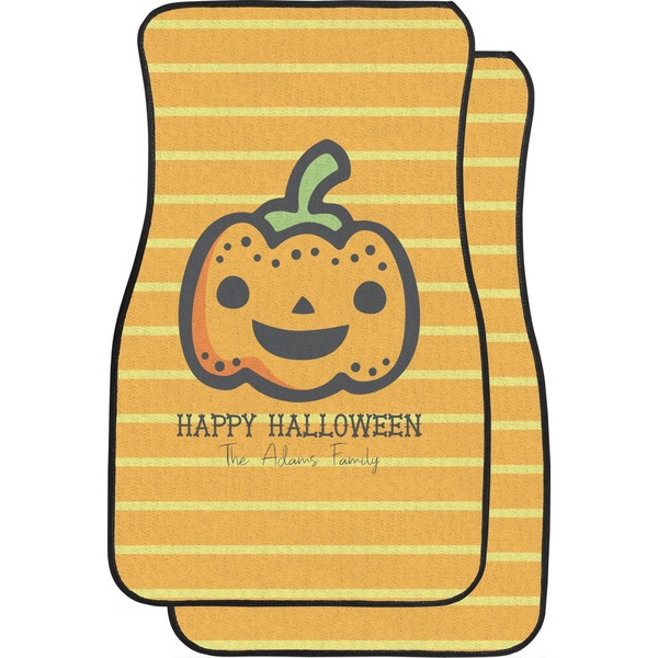 Custom Halloween Pumpkin Car Floor Mats (Personalized)