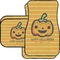 Halloween Pumpkin Car Floor Mats Set - 2 Front & 2 Back (Personalized)