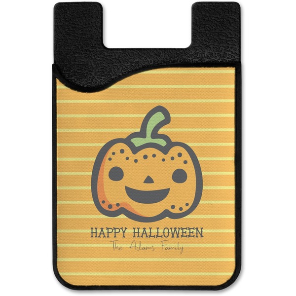 Halloween Pumpkin Cell Phone Credit Card Holder