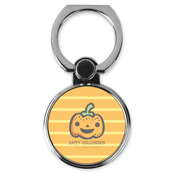 Custom Halloween Pumpkin Cell Phone Ring Stand & Holder (Personalized)