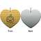 Halloween Pumpkin Ceramic Flat Ornament - Heart Front & Back (APPROVAL)