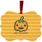 Halloween Pumpkin Christmas Ornament (Front View)
