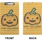 Halloween Pumpkin Clipboard (Legal) (Front + Back)