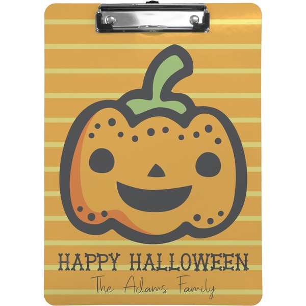 Custom Halloween Pumpkin Clipboard (Letter Size) (Personalized)