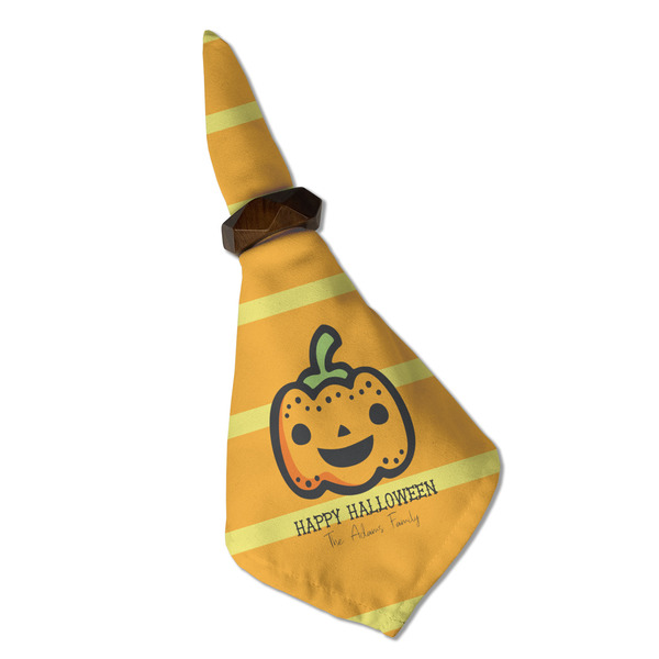 Halloween Pumpkin Cloth Napkins - Personalized Dinner (Folded in Ring) (MAIN)
