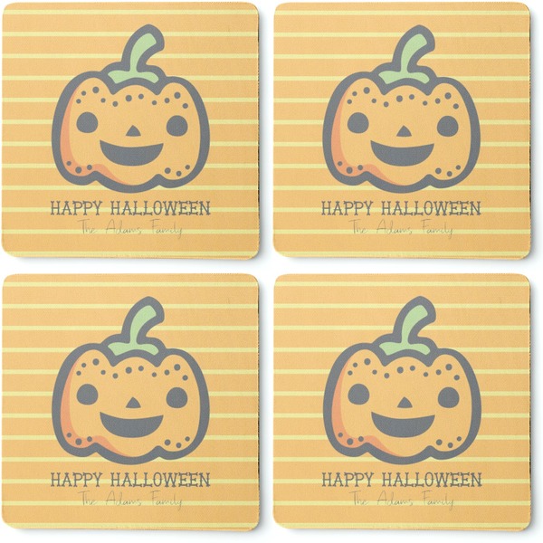 Halloween Pumpkin Coaster Rubber Back - Apvl