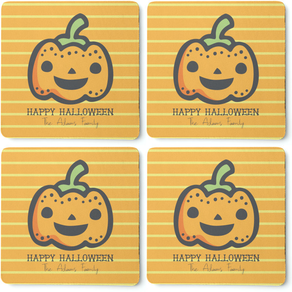 Halloween Pumpkin Coaster Rubber Back - Apvl