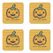 Halloween Pumpkin Coaster Set - APPROVAL