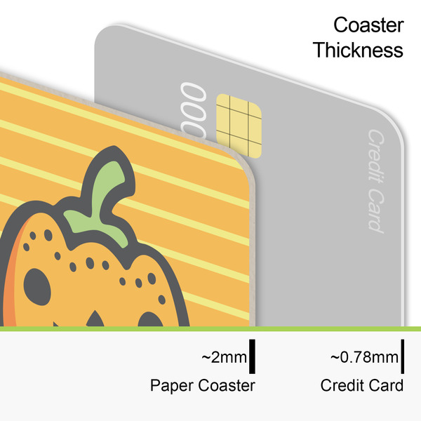 Halloween Pumpkin Coaster Thickness