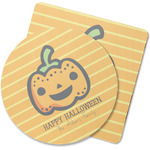Halloween Pumpkin Rubber Backed Coaster (Personalized)