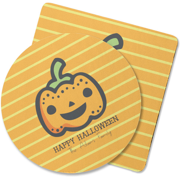 Custom Halloween Pumpkin Rubber Backed Coaster (Personalized)