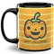 Halloween Pumpkin Coffee Mug - 11 oz - Full- Black
