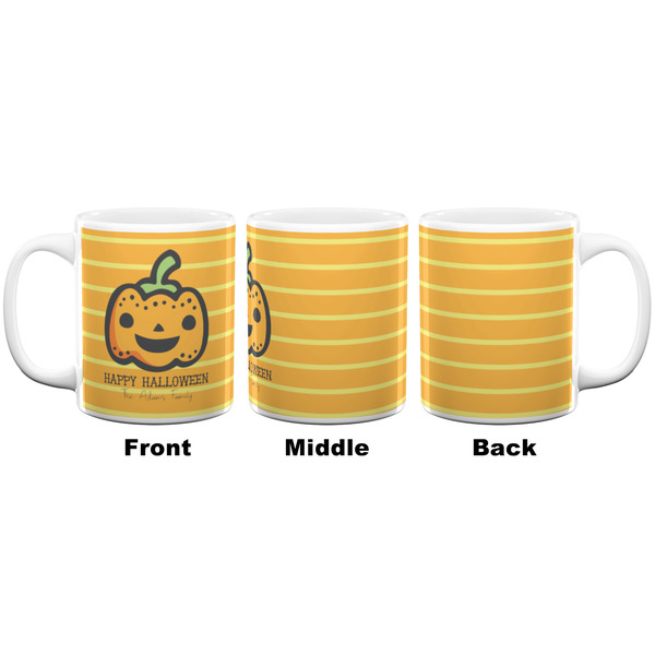 Halloween Pumpkin Coffee Mug - 11 oz - White APPROVAL
