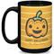 Halloween Pumpkin Coffee Mug - 15 oz - Black Full