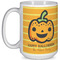 Halloween Pumpkin Coffee Mug - 15 oz - White Full
