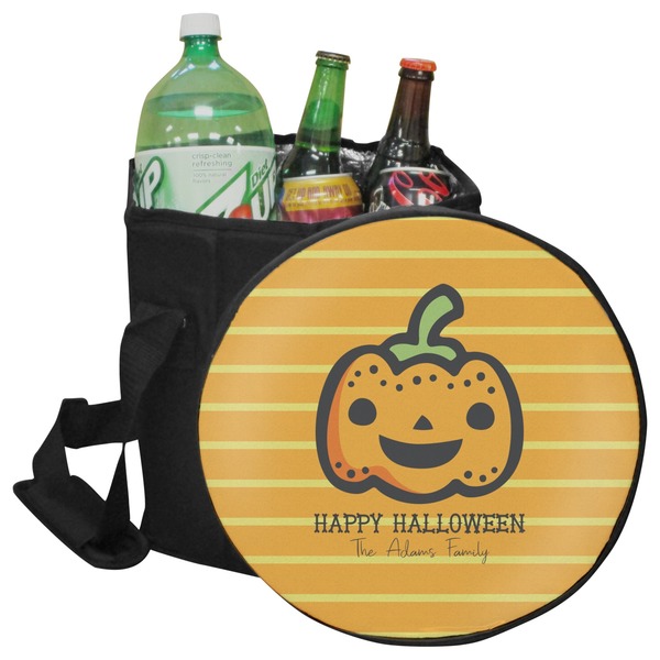 Custom Halloween Pumpkin Collapsible Cooler & Seat (Personalized)