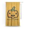 Halloween Pumpkin Curtain With Window and Rod