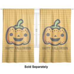 Halloween Pumpkin Curtain Panel - Custom Size (Personalized)