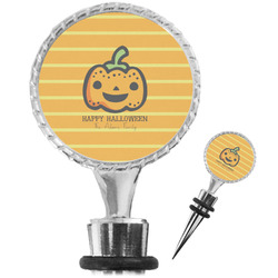 Halloween Pumpkin Wine Bottle Stopper (Personalized)