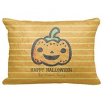 Halloween Pumpkin Decorative Baby Pillowcase - 16"x12" (Personalized)
