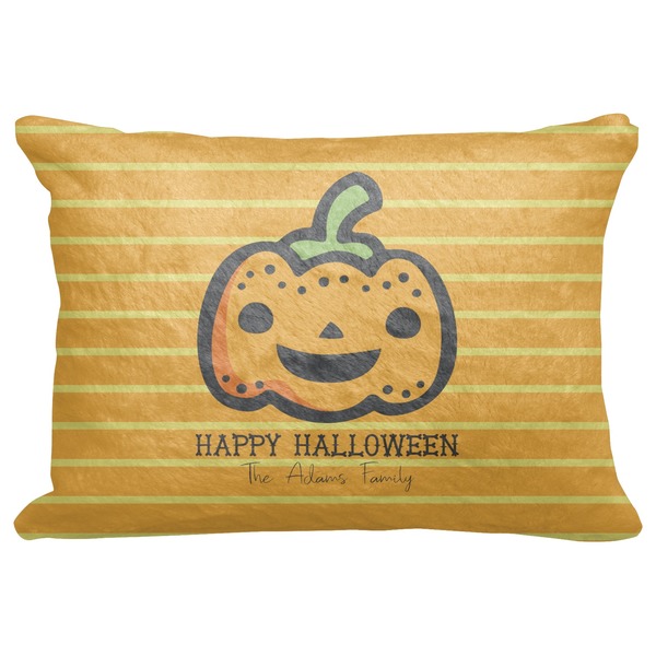 Custom Halloween Pumpkin Decorative Baby Pillowcase - 16"x12" (Personalized)