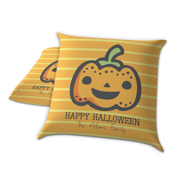 Halloween Pumpkin Decorative Pillow Case - TWO