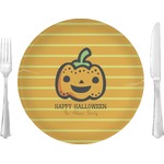 Halloween Pumpkin Glass Lunch / Dinner Plate 10" (Personalized)