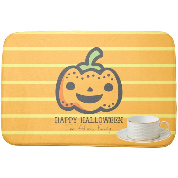 Halloween Pumpkin Dish Drying Mat