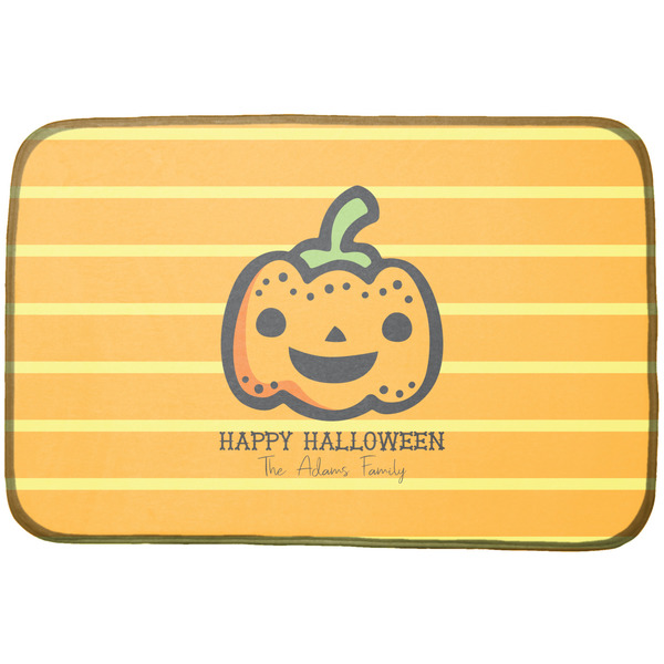 Custom Halloween Pumpkin Dish Drying Mat (Personalized)