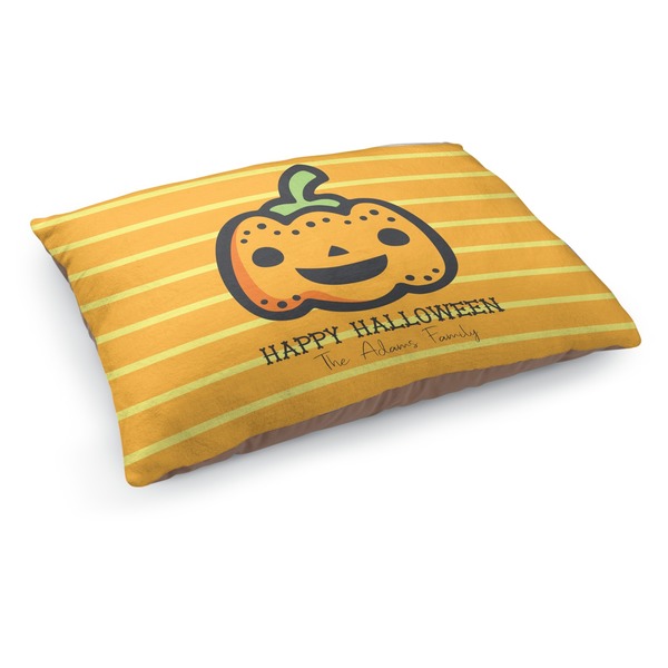 Custom Halloween Pumpkin Dog Bed - Medium w/ Name or Text
