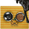 Halloween Pumpkin Dog Food Mat - Large LIFESTYLE