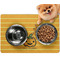 Halloween Pumpkin Dog Food Mat - Small LIFESTYLE