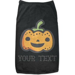 Halloween Pumpkin Black Pet Shirt - S (Personalized)