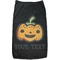 Halloween Pumpkin Black Pet Shirt - M (Personalized)