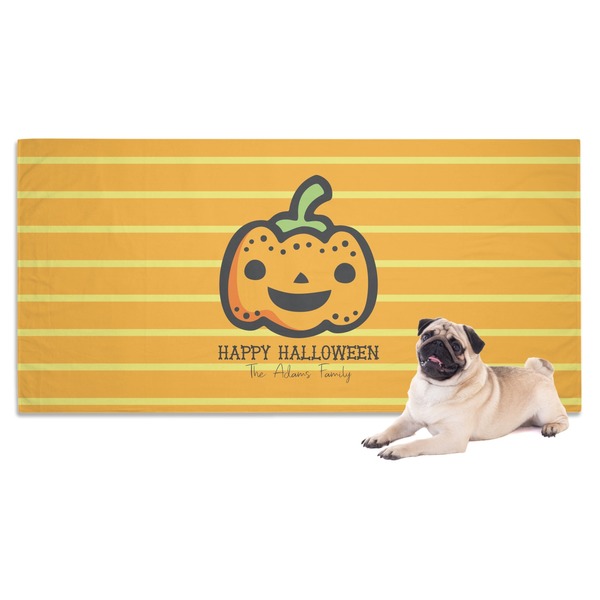 Custom Halloween Pumpkin Dog Towel (Personalized)