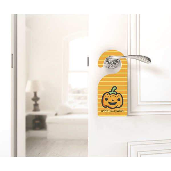 Halloween Pumpkin Door Hanger - LIFESTYLE