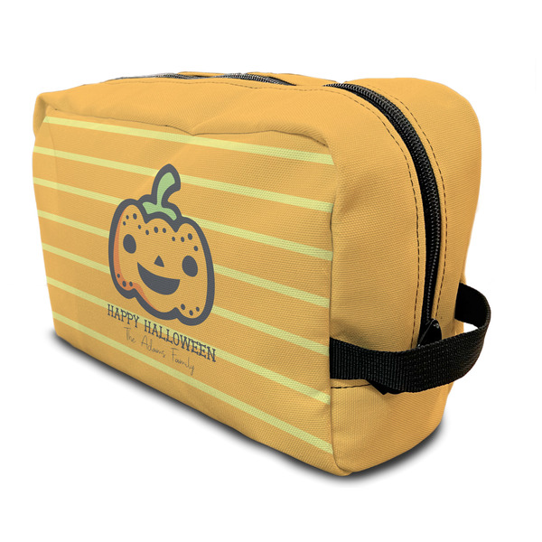 Custom Halloween Pumpkin Toiletry Bag / Dopp Kit (Personalized)