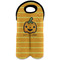 Halloween Pumpkin Wine Tote Bag (2 Bottles) (Personalized)