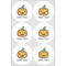 Halloween Pumpkin Drink Topper - XLarge - Set of 6