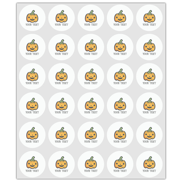 Halloween Pumpkin Drink Topper - XSmall - Set of 30